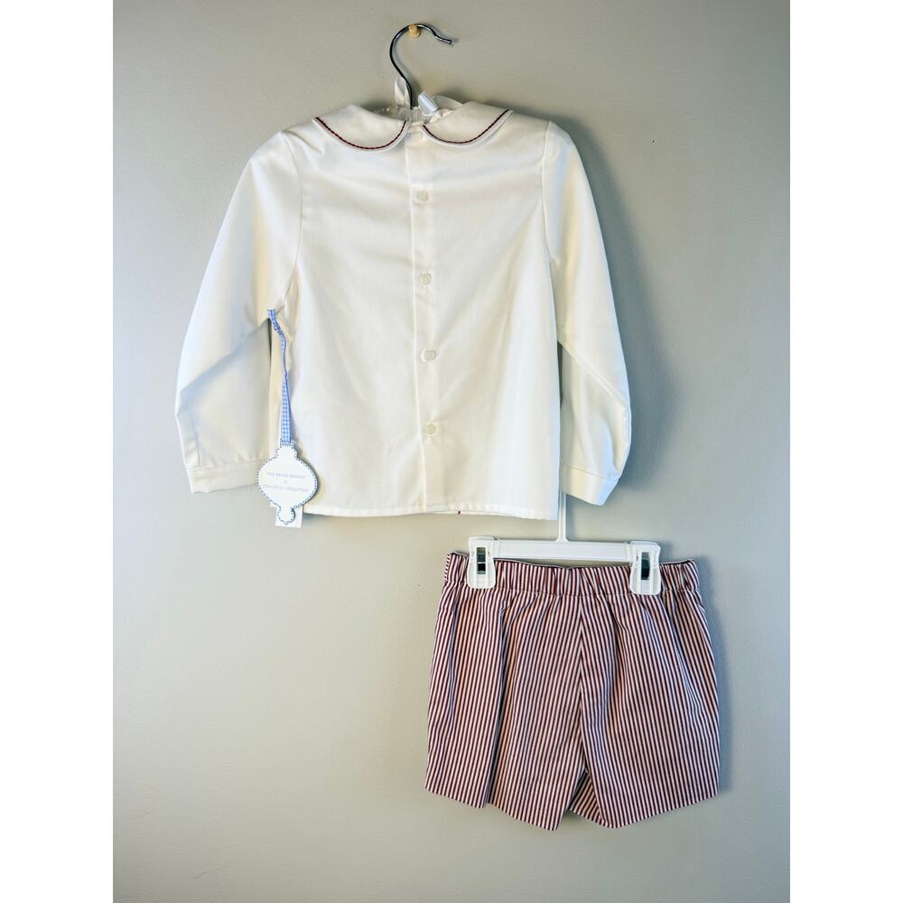 The Broke Brooke Edgehill Collection Boys 4T Holiday Outfit Set RedWhite NWT $62 - Picture 8 of 11
